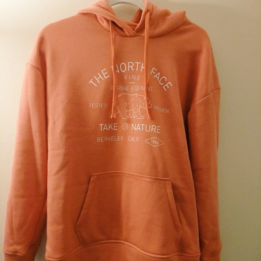North Face Pink Pullover Hoodie